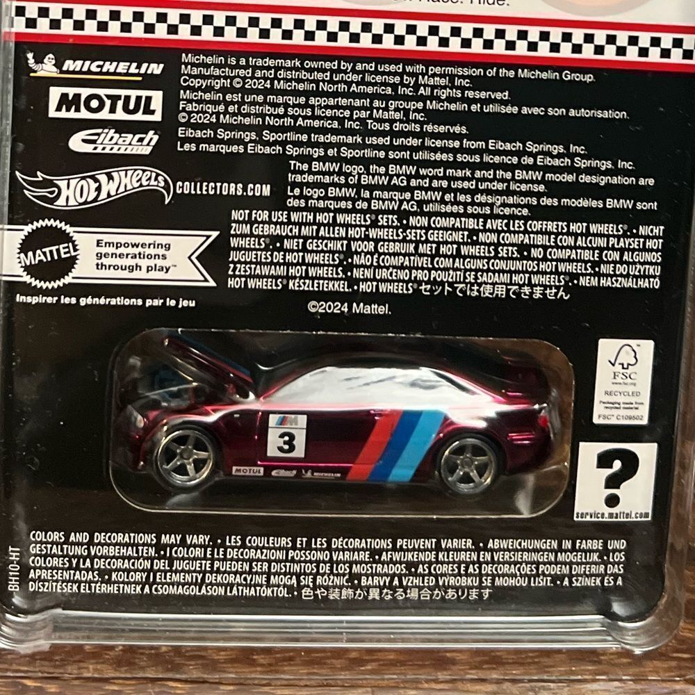 Hot Wheels RLC 2006 BMW M3 in Red. New in box! - Picture 12 of 16